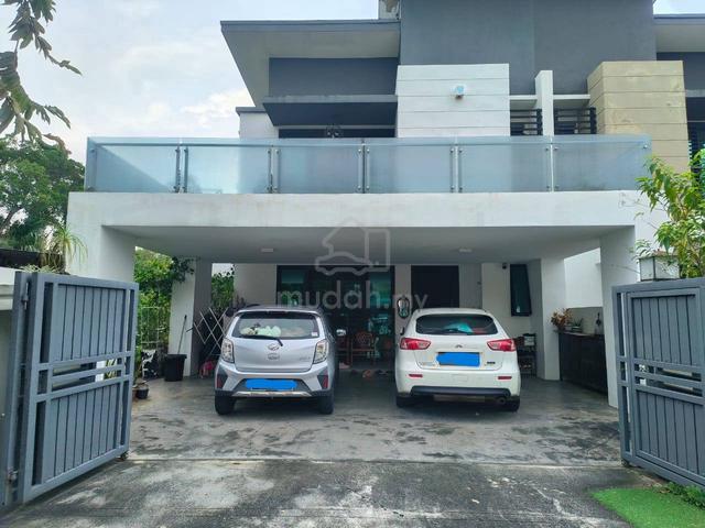 Renovated 2 sty end lot house Zircona Alam Impian Shah Alam extra land 1
