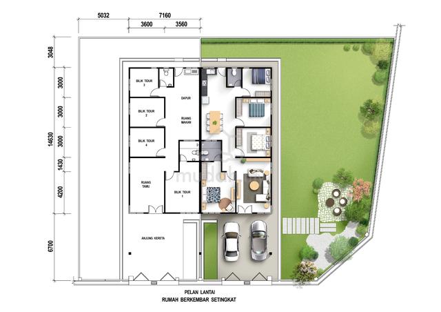 Rumah Berkembar Setingkat di Bandar Baharu, Kedah 2