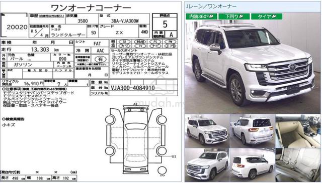 2023 Toyota LANDCRUISER 3.5 ZX Petrol Full Spec - 2