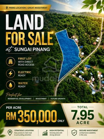 7.95 Acre Land at Sungai Pinang, Batu Kawa for Sale 1