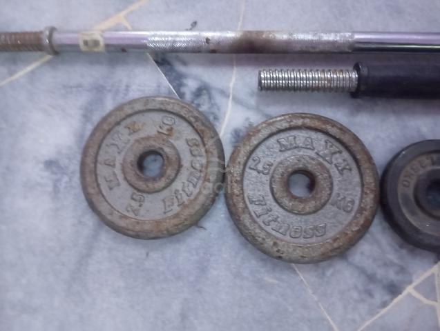 Standard barbell, a short dumbbell handle - photo 2 of 6