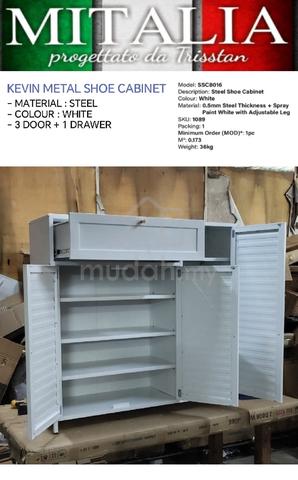 Quality Metal Shoe Cabinet | Rak Kasut Besi Murah  - photo 3 of 6