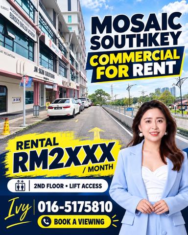 second floor shop office for rent – danga utama, johor bahru 1