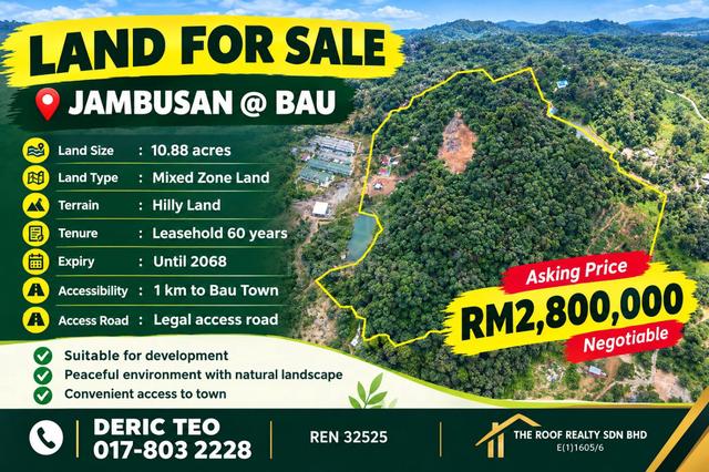 Agriculture Land For Sale at Jambusan Bau (Below market value) 1