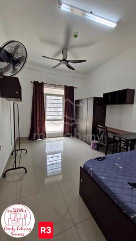 UPGRADED Single Middle Room Female Only✨at Mutiara Ville, Cyberjaya 1