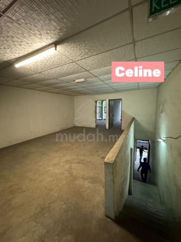1st floor facing main road shop lot for rent @ Taman Bukit Minyak. 1