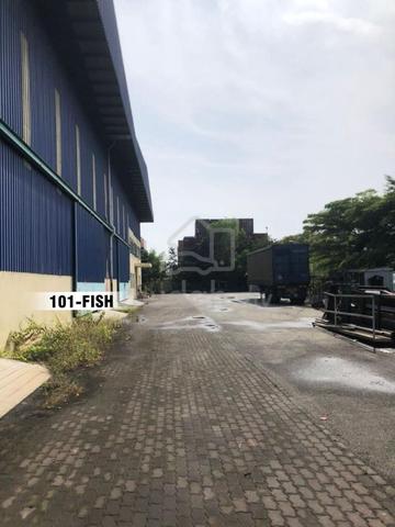 Pulau Indah West Port Detached Factory 1.35acre 30ksqft BU 150amps for 2