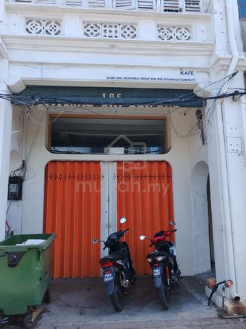 2 storey heritage shoplot Lebuh Carnavon George Town 1