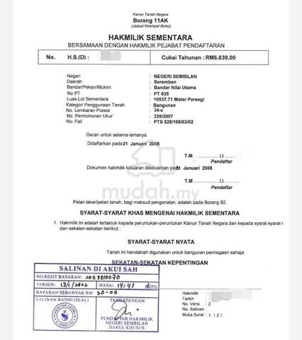 FREEHOLD MAIN ROAD 2.6 acres Commercial Land Nilai Utama 5