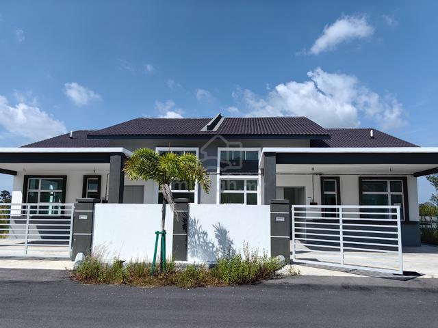 NEW Freehold 1 Storey Semi D House Taman Seri Merlimau 0% downpayment 1