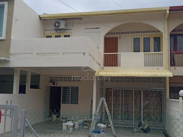 Newly repainted double story house 1
