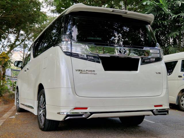 2017 Toyota VELLFIRE 2.5 ZG (A) BLACK PILOT SEATS - 2