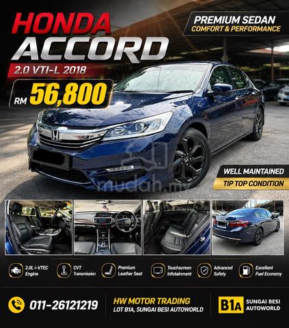 2018 Honda ACCORD 2.0 VTi-L FACELIFT (A) - 1