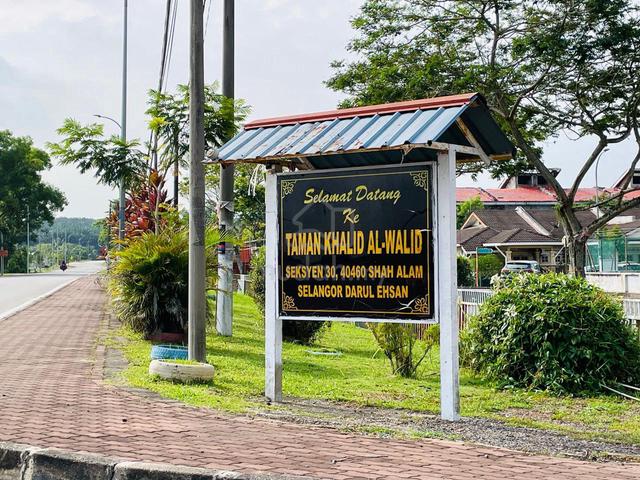 FREEHOLD🔥🔥 1 Storey Taman Khalid Al - Walid Seksyen 30 Shah Alam 1