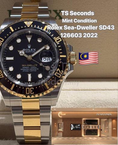 Rolex Sea-Dweller Yellow Gold 43mm 126603 - photo 3 of 5