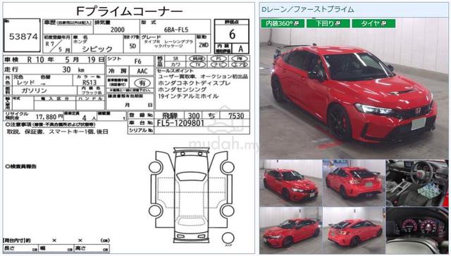2025 Honda CIVIC 2.0 TYPE R FL5 RACING BLACK Unreg - 2