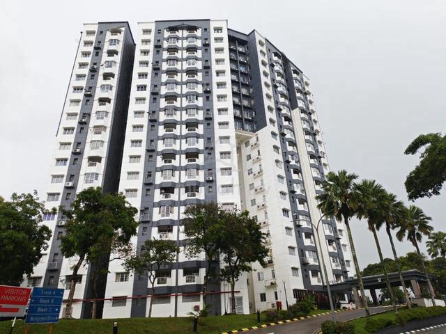 Jual Apartment Permas Jaya - bangunan sebenar Permas Ville Apartment Johor Bahru