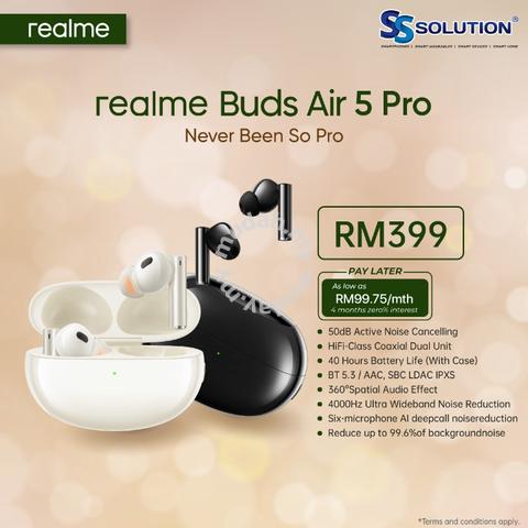 Realme Buds Air 5 Pro  Official Realme MY Set - Accessories for Phones &  Gadgets for sale in Pandan Indah, Kuala Lumpur
