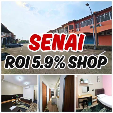 ROI 5.9% Senai 成熟区2层店面便宜出售🔥 1