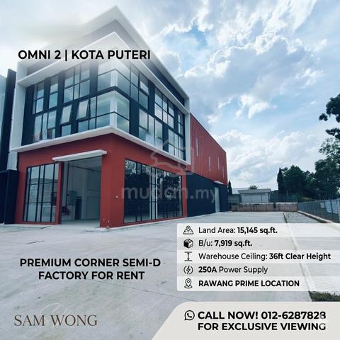 Corner Brand New 3-Storey Semi-D Factory@ Omni 2, Kota Puteri, Rawang 1