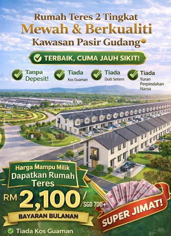 Pasir Gudang New Teres Dua Tingkat 20x65 & 20x70 1