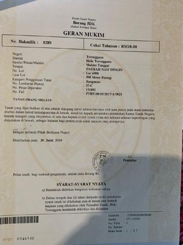 2 LOT TANAH TEPI JALAN BESAR UNTUK Dijual 1