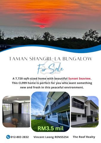 CL999 Double Storey Bungalow Wonderful Tanjung Aru Sunset Seaview 1