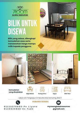 Bilik Sewa Perempuan Muslim Kota Kemuning (Sharing Room) Harga Rahmah! 1
