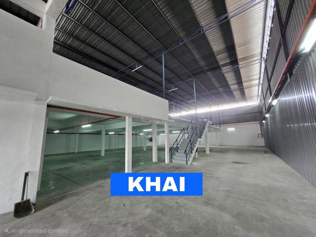GOOD CONDITION Semi Detached Factory Warehouse For RENT Perai Prai 1