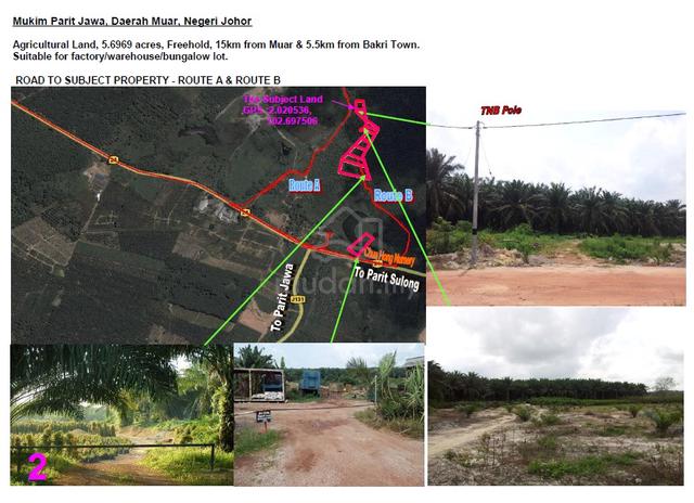 Agricultural Land at Muar, Johor. Freehold 1