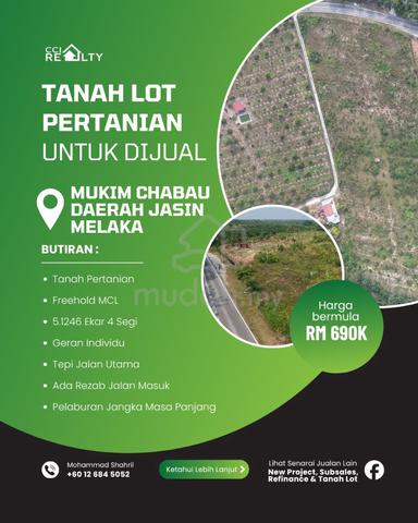 Freehold MCL Mukim Chanbau, Daerah Jasin, Melaka 1