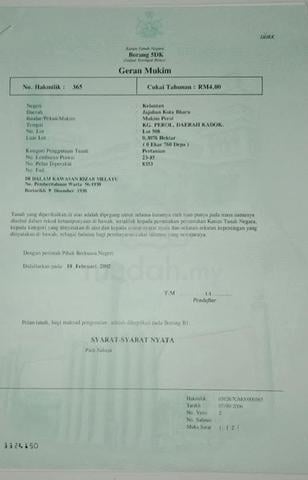 Tanah Murah di Perol 1