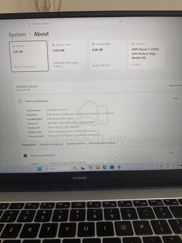 Huawei Matebook D15 | ryzen 5 | 15.6" full hd - photo 6 of 6