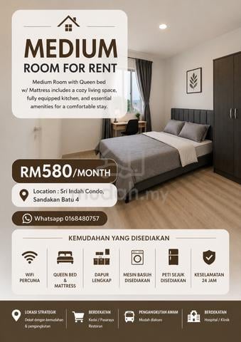 Medium Room for Rent – Available August 2026 1