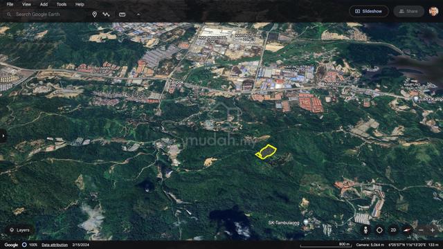 9.808 acres CL Land with existing Durian Orchard Near Telipok for Sale 1