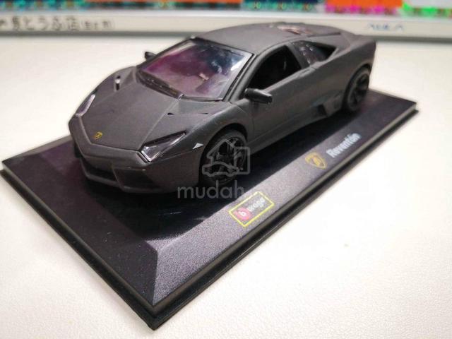 Voiture Miniature BURAGO Lamborghini Reventon 2007 Gris Mat - échelle 1/32, Neuve Sous Blister