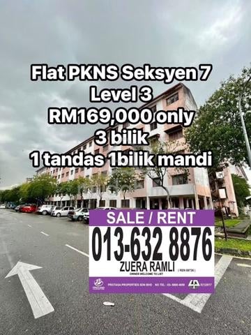 Flat PKNS Seksyen 7 Shah Alam 1