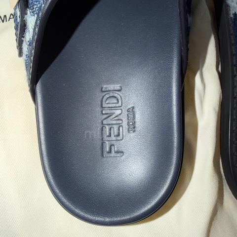 Fendi Denim FF Vertigo Slides Sandals - photo 2 of 6