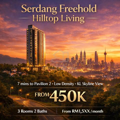 1st Home Buyer ! Freehold 5 Mins Pavilion 2 - 100% loan Near MRT TRX 1