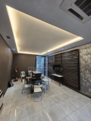 Taman molek 3/10 3 storey shop facing main road renovated ready office 1