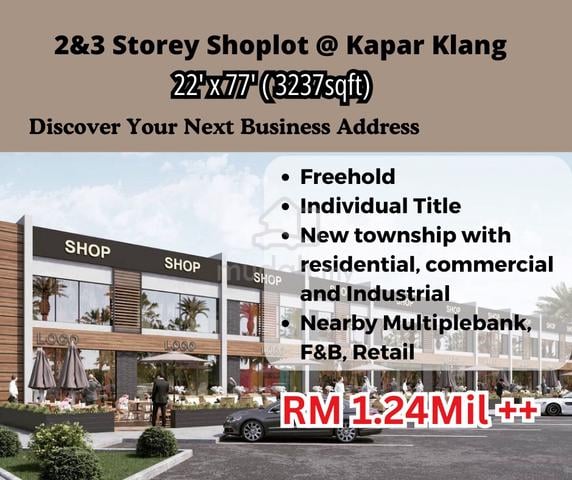 New Launch Shop Office Kapar | 2 Storey Commercial | Freehold | 1