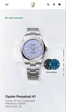 Rolex OP41 Lavender Dial 134300 NEW 2026 - photo 2 of 2