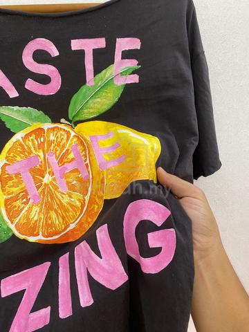 Custom DIY Deconstructed Citrus Graphic Cutout Tee - photo 6 of 6