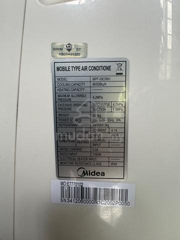 Midea Portable Aircond 1.0hp - photo 5 of 6