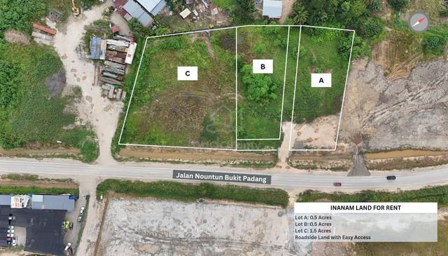 Inana/ Kolombong Main Road Flat Land 0.5-1.5 Acres For Rent 1