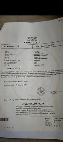 lot banglo cantik d Kemasik 1