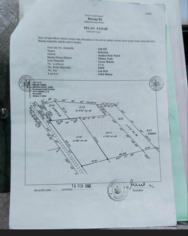 Tanah Di Kg Jelor Pasir Puteh 1