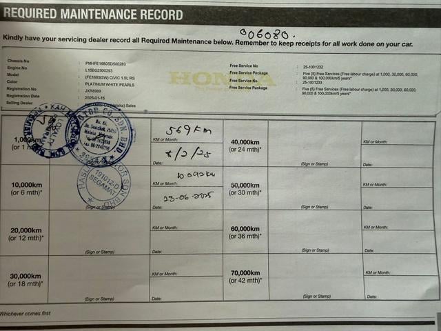 2025 Honda CIVIC 1.5 RS FE F.S.R 30K UNDER WARANTY - 3