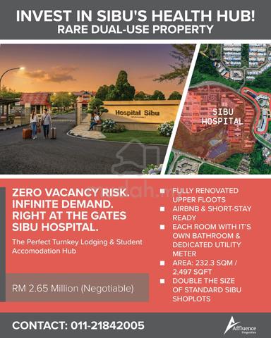 HUGE 3-Storey Shoplot (Sibu Hospital) - UNBEATABLE TURNKEY INVESTMENT 1