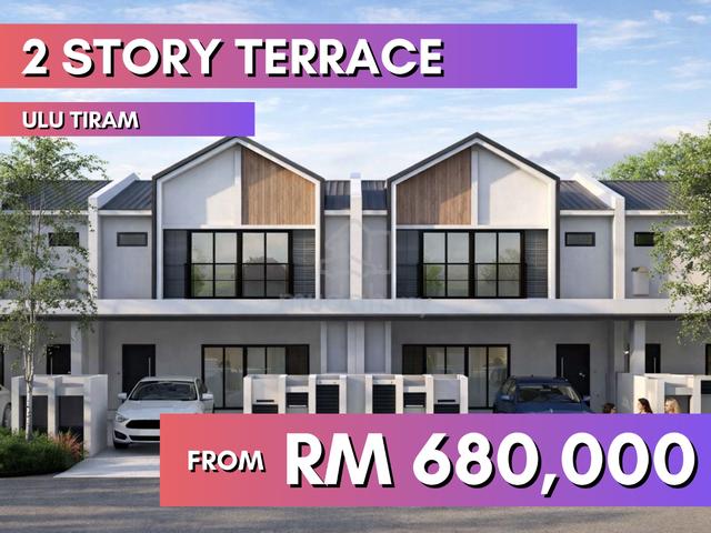 Brand New 18 x 70 Double Storey Terrace in Ulu Tiram 1